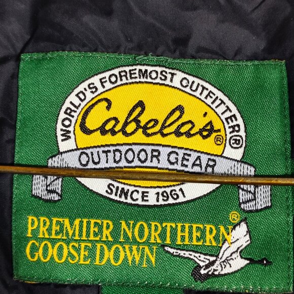 Cabela's Premium Northern Goose Down Puffer Vest men's size XL black - Picture 4 of 13